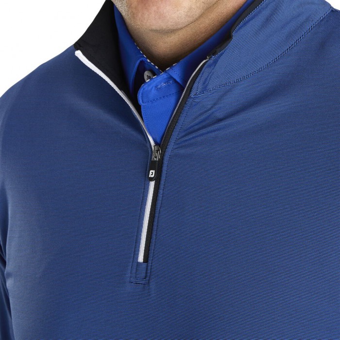 Chaquetas Footjoy Ligeros Quarter-Zip Hombre Negros Azul Rey | MX-258016H