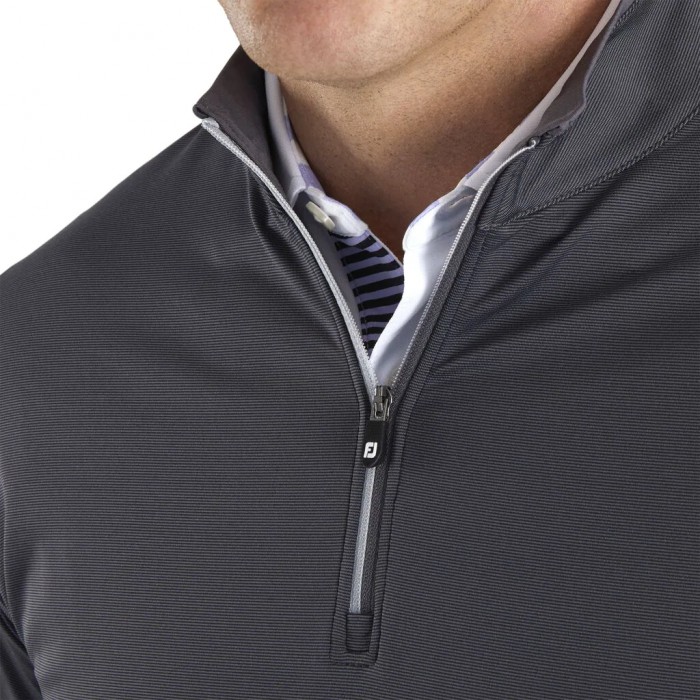 Chaquetas Footjoy Ligeros Quarter-Zip Hombre Negros | MX-374218Y