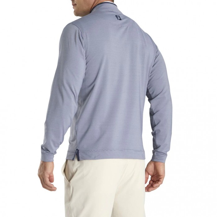 Chaquetas Footjoy Ligeros Quarter-Zip Hombre Azul Marino Blancos | MX-386715C