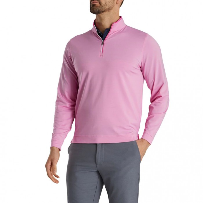 Chaquetas Footjoy Ligeros Quarter-Zip Hombre Rosas Blancos | MX-587140L