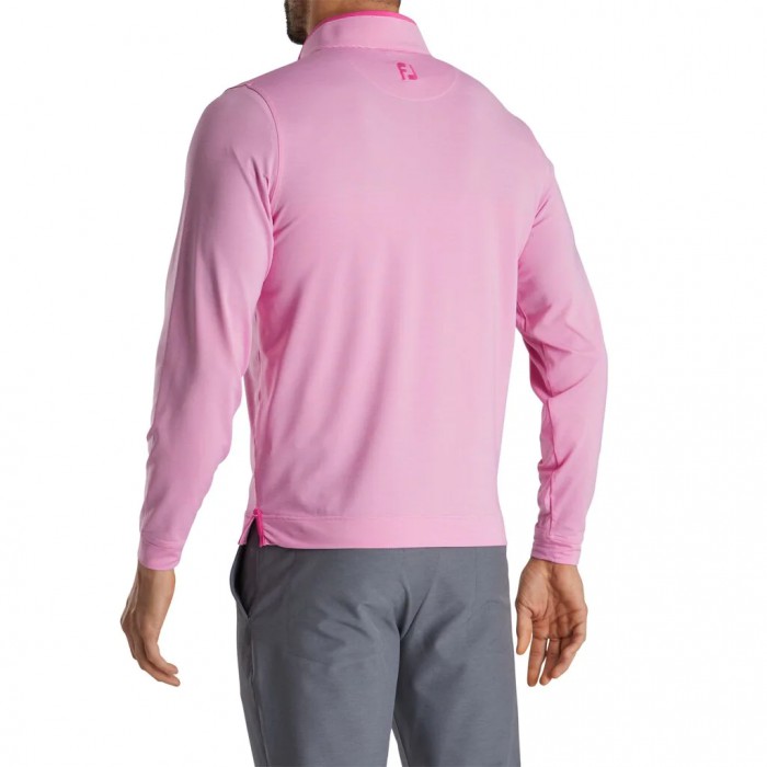 Chaquetas Footjoy Ligeros Quarter-Zip Hombre Rosas Blancos | MX-587140L