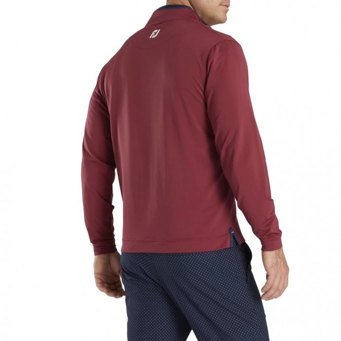 Chaquetas Footjoy Ligeros Quarter-Zip Hombre Rojos Azul Marino | MX-846321R