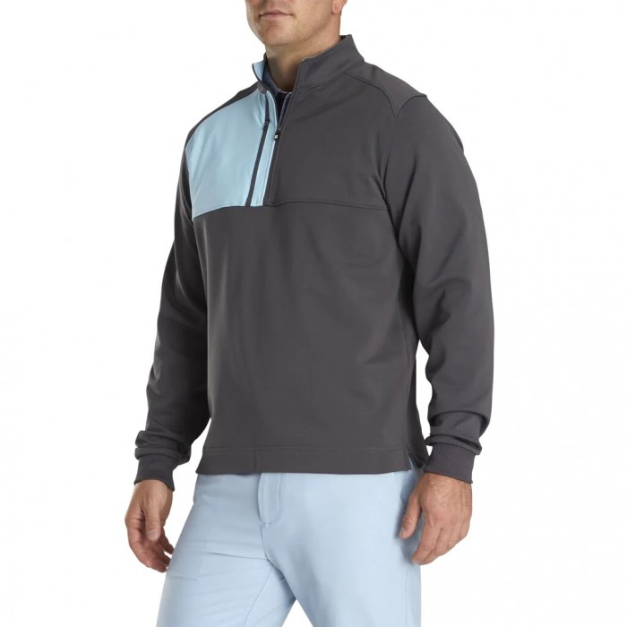 Chaquetas Footjoy Pique Deporte Mid-Layer Hombre Charcoal | MX-263491U