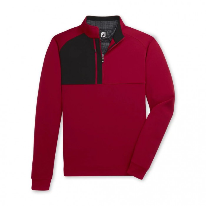 Chaquetas Footjoy Pique Deporte Mid-Layer Hombre Crimson | MX-748605Q