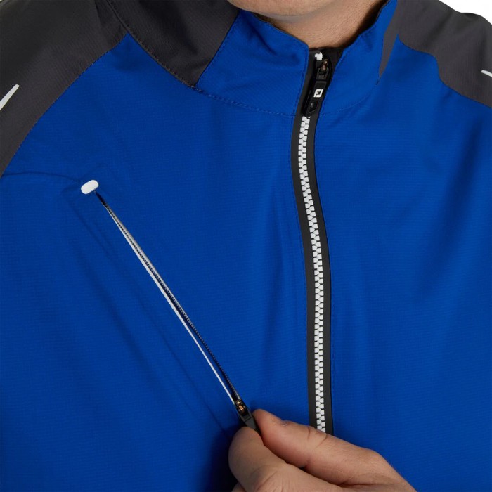 Chaquetas Footjoy Select LS Rain Hombre Azules | MX-346087C