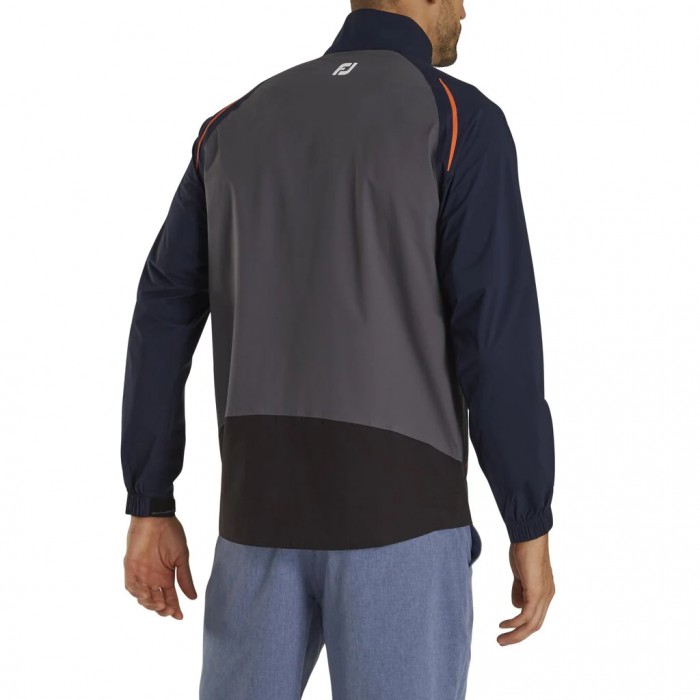 Chaquetas Footjoy Select LS Rain Hombre Azul Marino Naranjas | MX-526918L