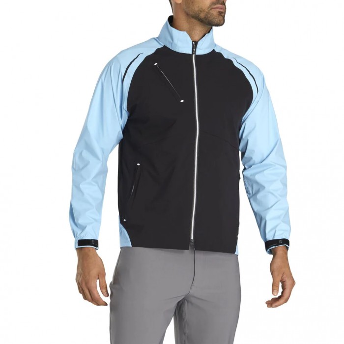 Chaquetas Footjoy Select LS Rain Hombre Azules Claro Negros | MX-839652N