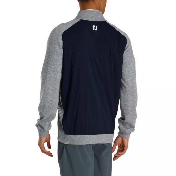 Chaquetas Footjoy Tech Sueter Hombre Azul Marino Grises | MX-804932H