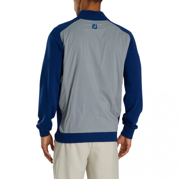 Chaquetas Footjoy Tech Sueter Hombre Grises Azul Rey | MX-239708U