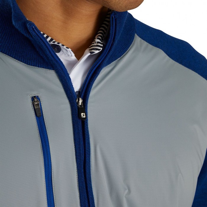 Chaquetas Footjoy Tech Sueter Hombre Grises Azul Rey | MX-239708U