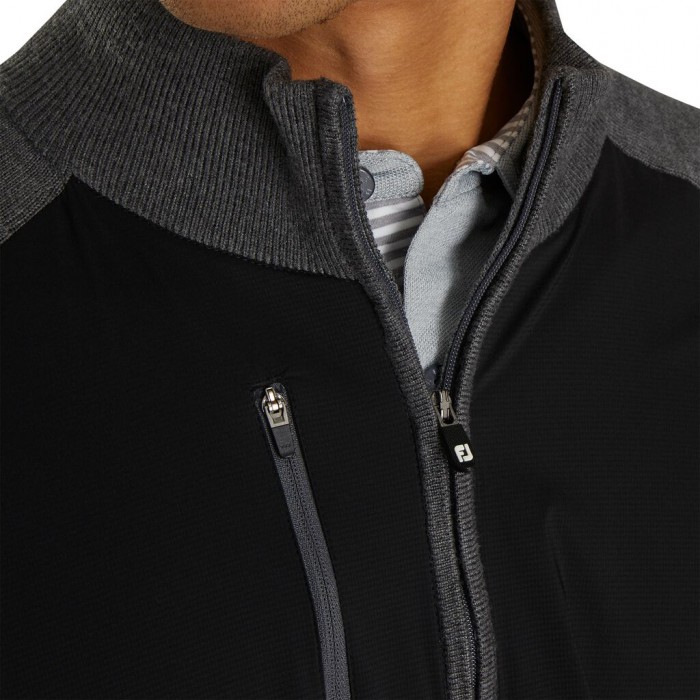 Chaquetas Footjoy Tech Sueter Hombre Negros | MX-370528O