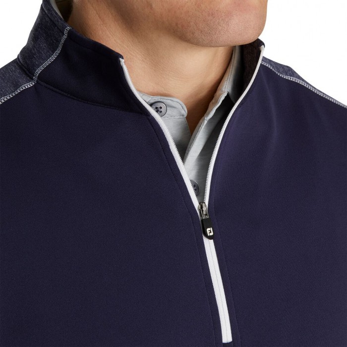 Chaquetas Footjoy Tonal Heather Mid-Layer Hombre Azul Marino | MX-375246G