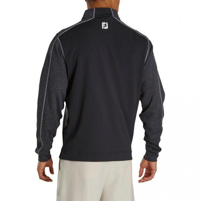 Chaquetas Footjoy Tonal Heather Mid-Layer Hombre Negros | MX-408697R