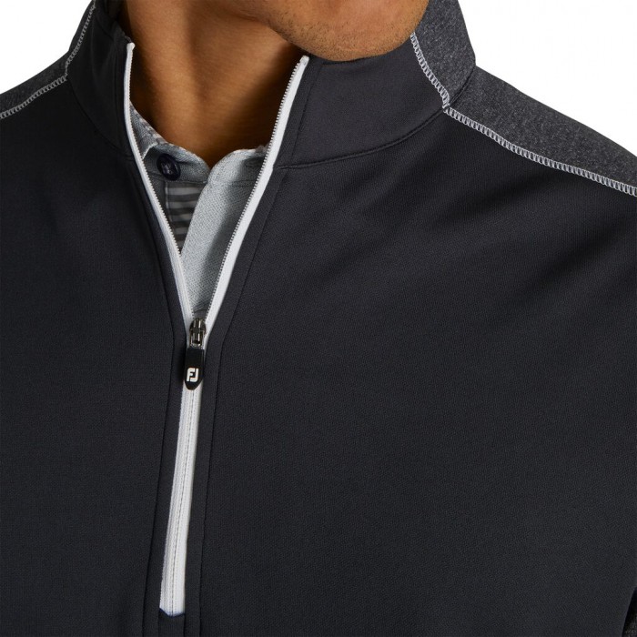 Chaquetas Footjoy Tonal Heather Mid-Layer Hombre Negros | MX-408697R