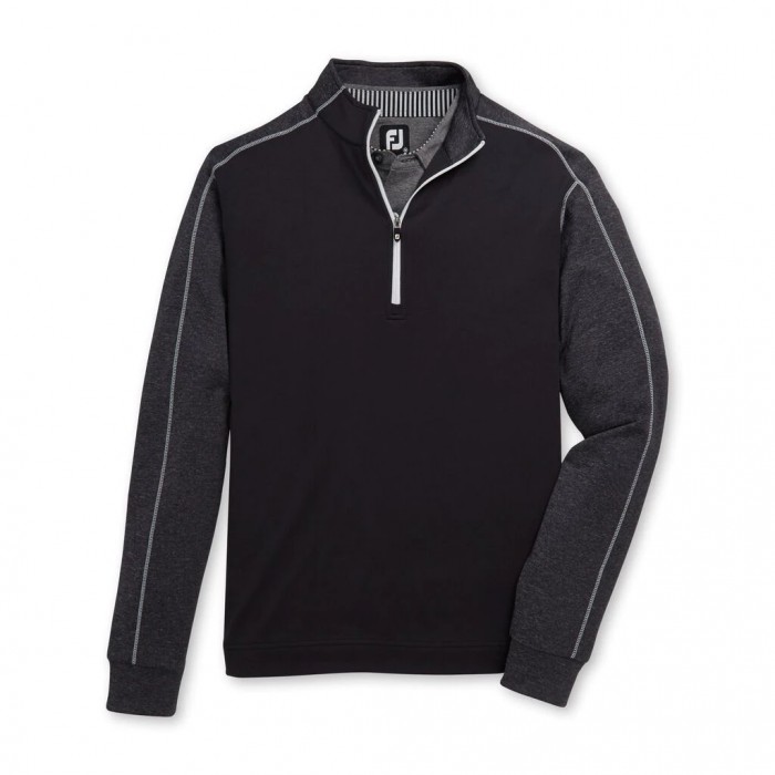 Chaquetas Footjoy Tonal Heather Mid-Layer Hombre Negros | MX-408697R