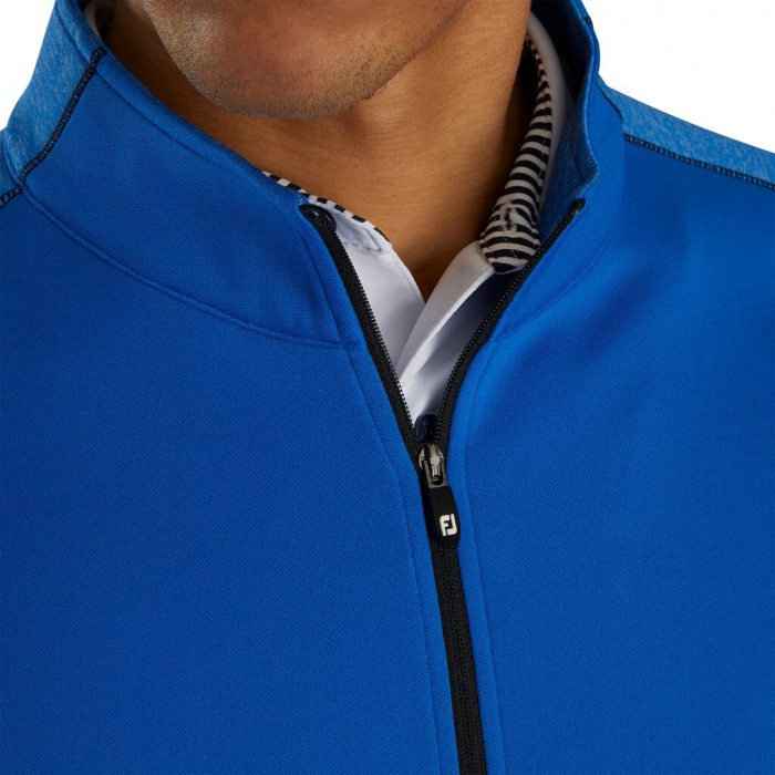 Chaquetas Footjoy Tonal Heather Mid-Layer Hombre Azul Rey Negros | MX-512036C