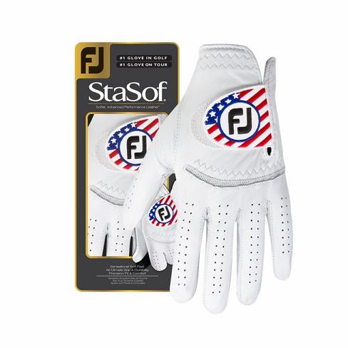 Guantes De Golf Footjoy StaSof Flag Mujer Blancos | MX-027451S