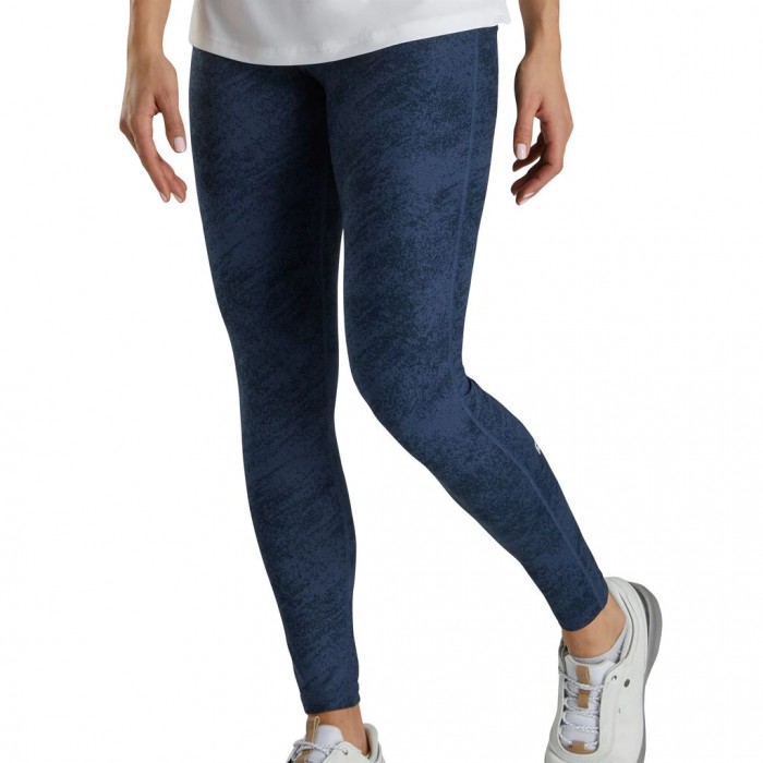 Leggings Footjoy Printed Mujer Azul Marino | MX-428693C