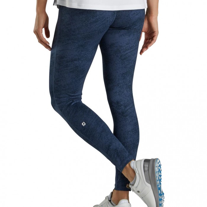 Leggings Footjoy Printed Mujer Azul Marino | MX-428693C