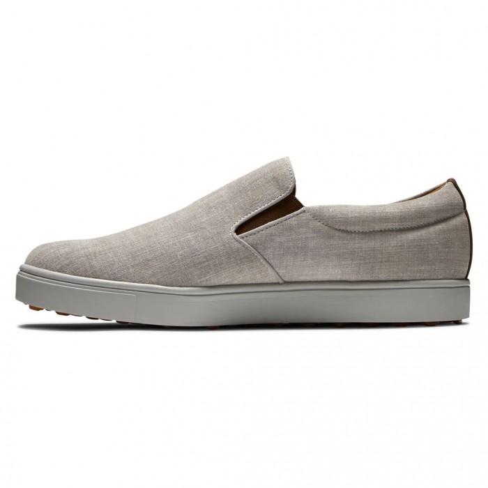 Slip On Footjoy Club Casuales Hombre Blancos Plateados | MX-416380K