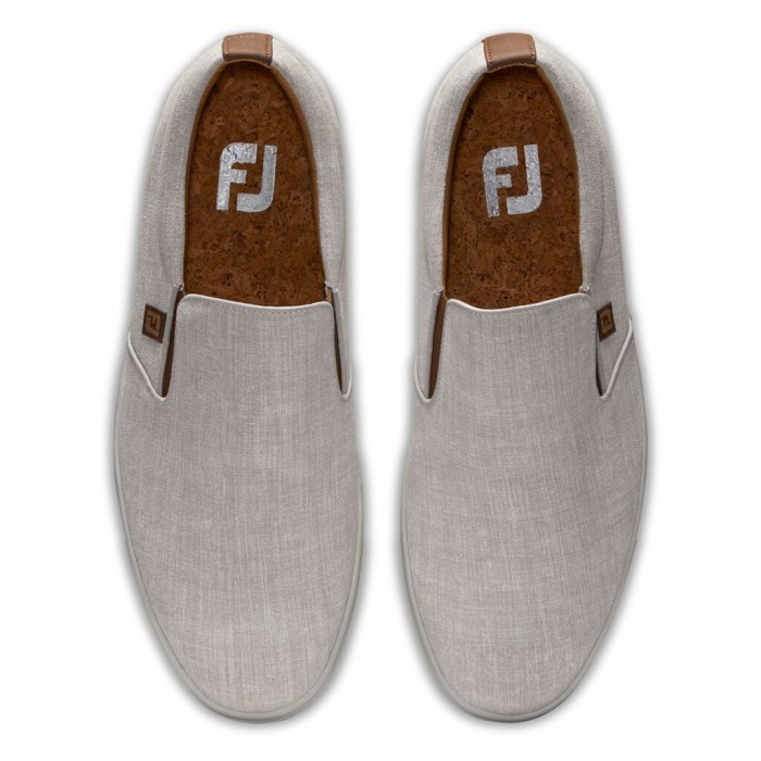 Slip On Footjoy Club Casuales Hombre Blancos Plateados | MX-416380K