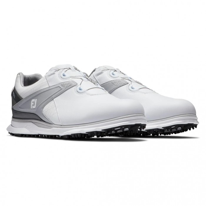 Tenis Golf Sin Pinchos Footjoy Pro|SL BOA Hombre Blancos Grises | MX-693024Q