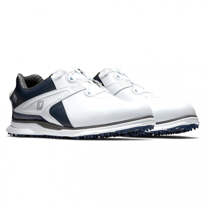 Tenis Golf Sin Pinchos Footjoy Pro|SL Carbon BOA Hombre Blancos Azul Marino | MX-792305D