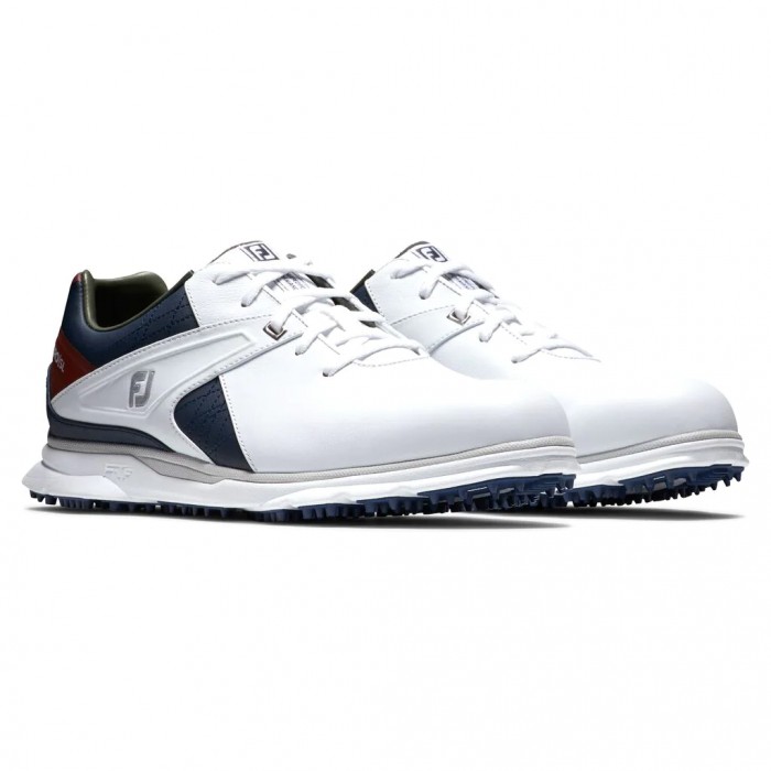 Tenis Golf Sin Pinchos Footjoy Pro|SL Hombre Blancos Azul Marino Vino Granate | MX-381409G