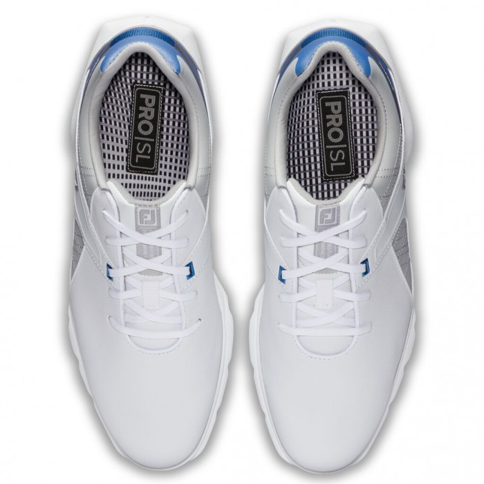 Tenis Golf Sin Pinchos Footjoy Pro|SL Hombre Blancos Azules Grises | MX-654723H