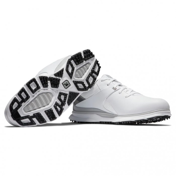 Tenis Golf Sin Pinchos Footjoy Pro|SL Hombre Blancos Grises | MX-673214N