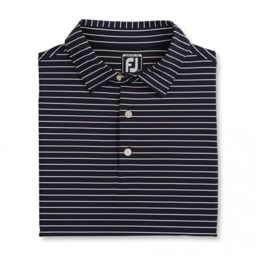 Camisas Footjoy Atléticos Fit Classic Stripe Self Collar Hombre Azul Marino Blancos | MX-271640N