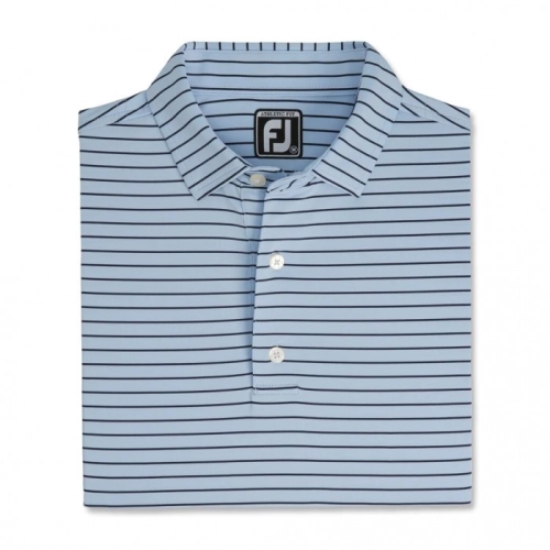 Camisas Footjoy Atléticos Fit Classic Stripe Self Collar Hombre Azul Marino | MX-798205Y