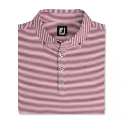 Camisas Footjoy Feeder Stripe Lisle Buttondown Collar Hombre Blancos | MX-873462Z