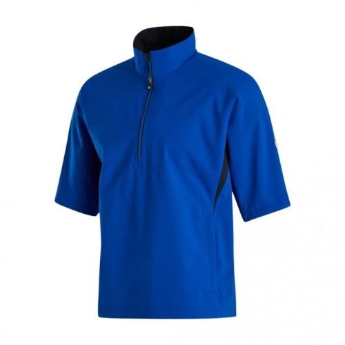 Camisas Footjoy HydroLite Corta Sleeve Hombre Azul Rey Negros | MX-659341T