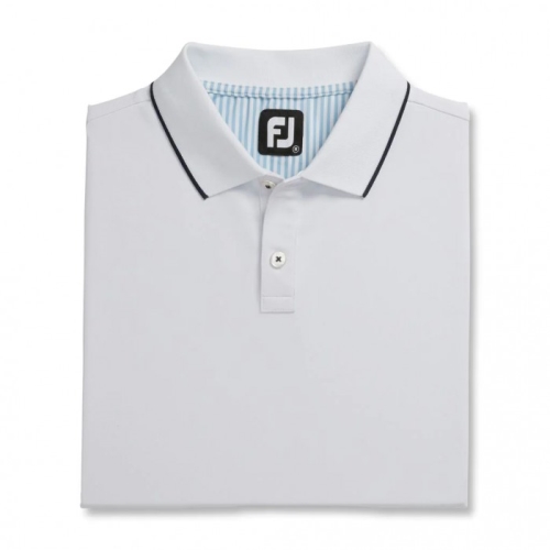 Camisas Footjoy Limited Edition Pique Solid Knit Collar Hombre Blancos | MX-614309V