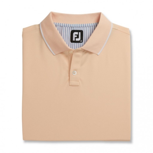 Camisas Footjoy Limited Edition Pique Solid Knit Collar Hombre Peach | MX-789051I