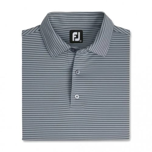 Camisas Footjoy Lisle Feeder Stripe Self Collar Hombre Grises | MX-076325Q