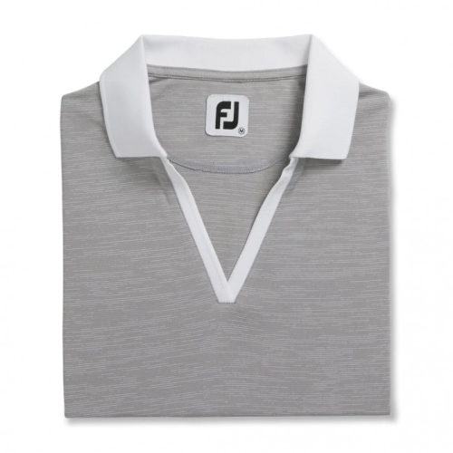 Camisas Footjoy Open Placket Space Dye Mujer Grises Blancos | MX-429831D