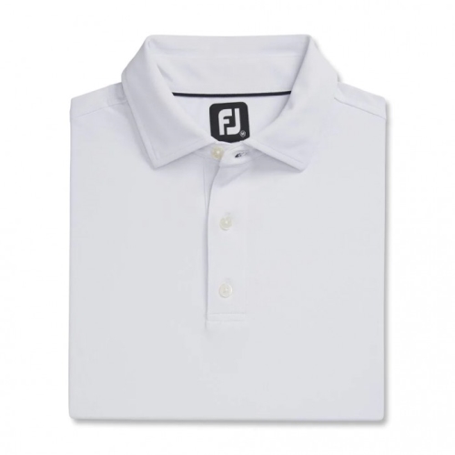 Camisas Footjoy Performance Stretch Pique Solid Self Collar Hombre Blancos | MX-361025H