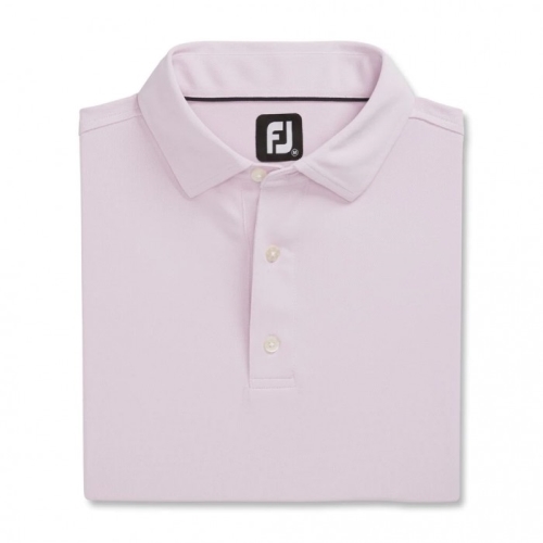 Camisas Footjoy Performance Stretch Pique Solid Self Collar Hombre Rosas | MX-659417M