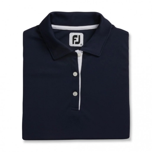 Camisas Footjoy ProDry Interlock Sin Manga Self Collar Mujer Azul Marino | MX-129074G