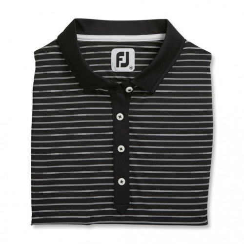 Camisas Footjoy Sin Manga Pinstripe Mujer Negros | MX-167502J