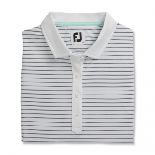 Camisas Footjoy Sin Manga Pinstripe Mujer Blancos | MX-640529L