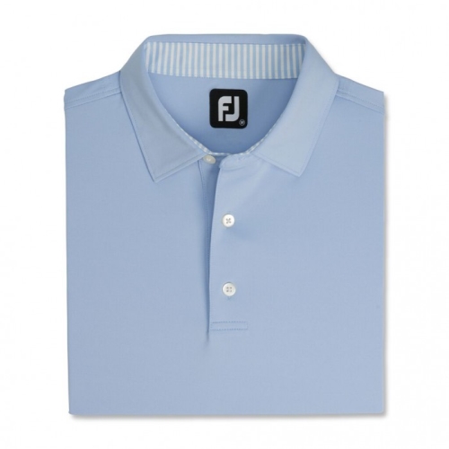 Camisas Footjoy Solid Lisle Self Collar Hombre Sky | MX-067429T