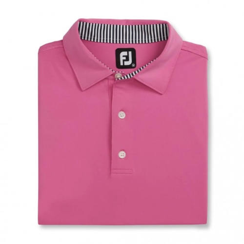 Camisas Footjoy Solid Lisle Self Collar Hombre Iced Berry | MX-183092C