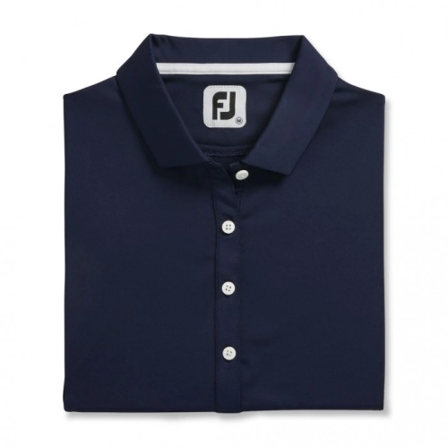 Camisas Footjoy Solid Lisle Self Collar Mujer Azul Marino | MX-213786J