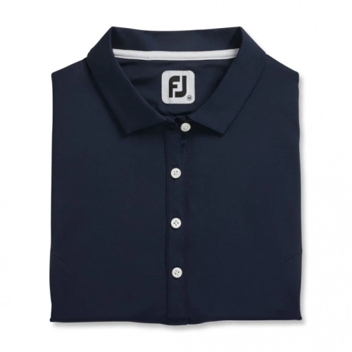 Camisas Footjoy Solid Lisle Sin Manga Mujer Azul Marino | MX-681039B