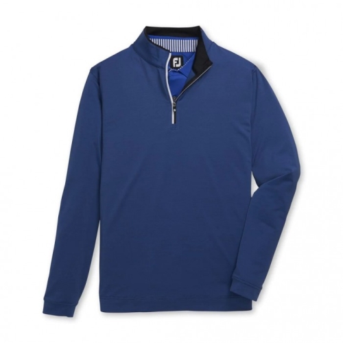 Chaquetas Footjoy Ligeros Quarter-Zip Hombre Negros Azul Rey | MX-258016H