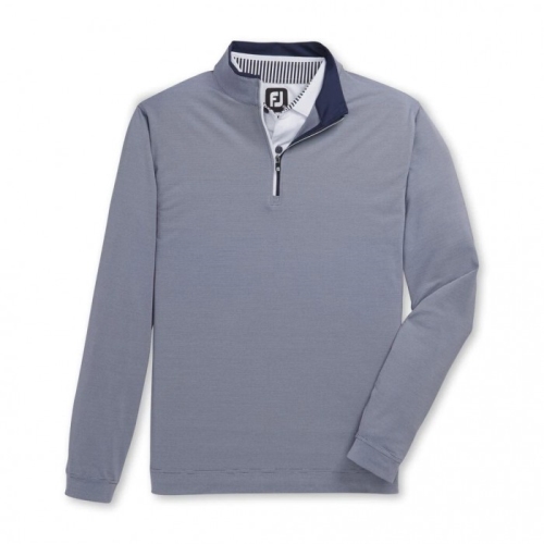 Chaquetas Footjoy Ligeros Quarter-Zip Hombre Azul Marino Blancos | MX-386715C