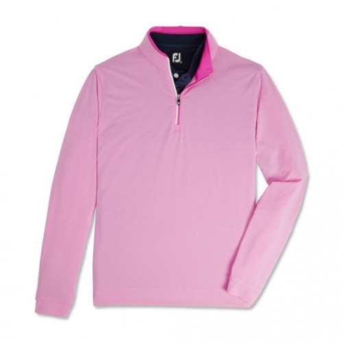 Chaquetas Footjoy Ligeros Quarter-Zip Hombre Rosas Blancos | MX-587140L